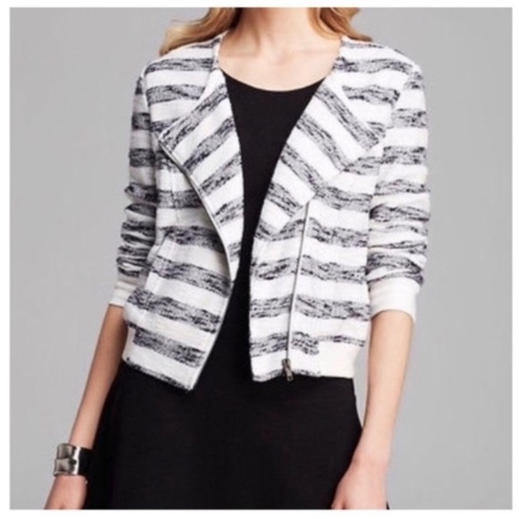 Sanctuary striped Moto Jacket NWOT - Picture 1 of 8